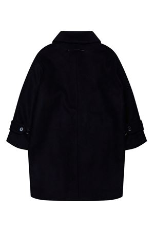 cappotto in lana nero MAISON MARGIELA KIDS | M60618MM00WM6900